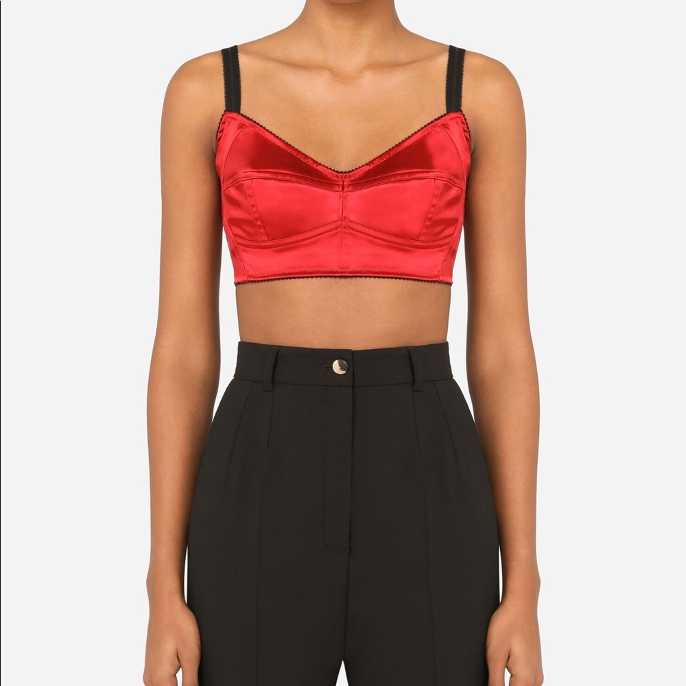 Dolce&Gabbana bustier top with sweetheart neckline